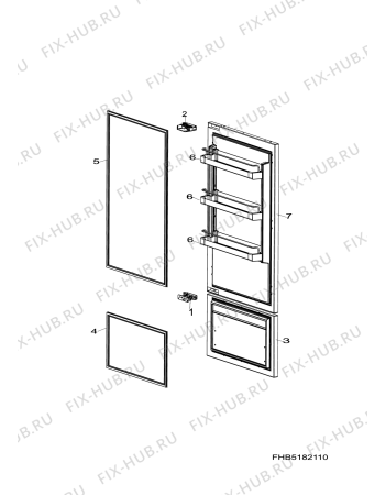 Схема №1 RCB902ENF (F074639) с изображением Запчасть для холодильной камеры Indesit C00282897