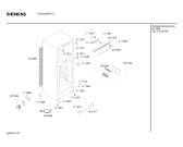 Схема №1 KS33V05NE с изображением Панель для холодильника Siemens 00354555