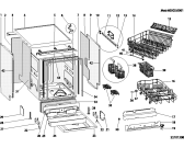 Схема №2 L68IT (F041053) с изображением Панель управления для посудомойки Indesit C00144887