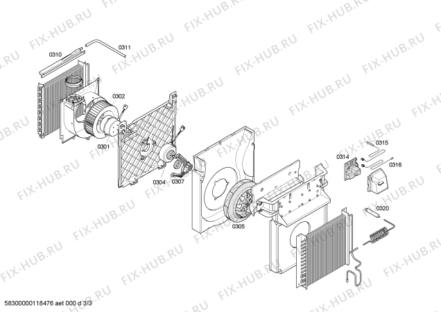 Схема №1 PA0640M с изображением Панель управления для климатотехники Siemens 00660994