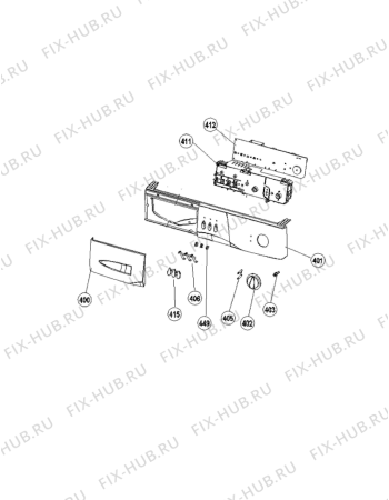 Схема №1 LOP 8050 с изображением Обшивка для стиралки Whirlpool 480111102882