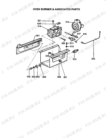 Схема №2 10532GMK3 (F047764) с изображением Другое для плиты (духовки) Indesit C00241387
