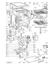 Схема №1 ADP 8402 BL с изображением Обшивка для посудомоечной машины Whirlpool 481245370376