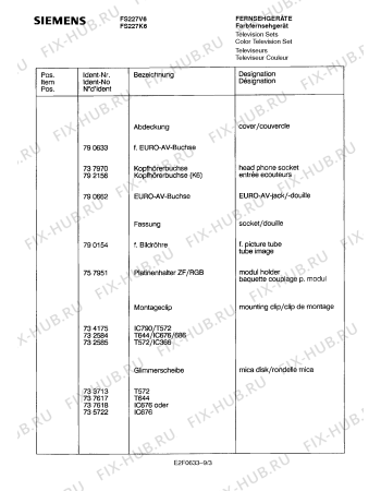 Схема №1 FS228L4FF с изображением Переключатель для телевизора Siemens 00757954