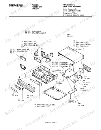 Схема №4 FM632Q4 с изображением Инструкция по эксплуатации для видеотехники Siemens 00530642