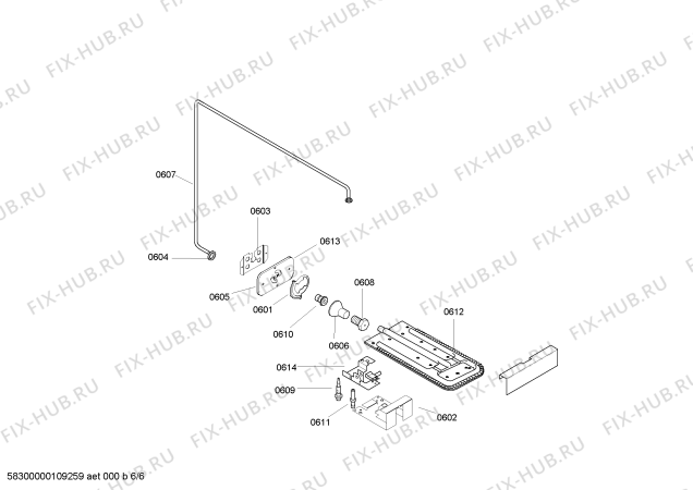 Схема №1 HSC66I41NO P3 56 Piso Inox с изображением Панель для духового шкафа Bosch 00439373