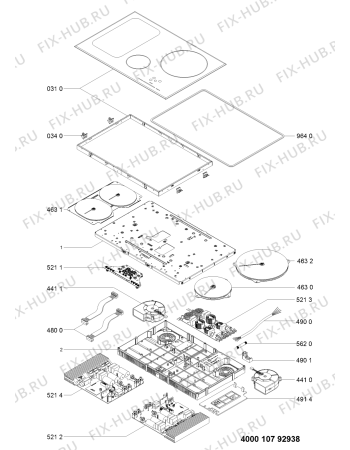 Схема №1 ACM 849/01/BA с изображением Затычка для плиты (духовки) Whirlpool 481010792941