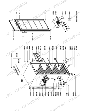 Схема №1 AFG 7260 с изображением Накопитель для холодильной камеры Whirlpool 481251148366