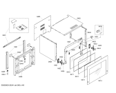 Схема №1 B4780N0GB с изображением Панель управления для плиты (духовки) Bosch 00666977