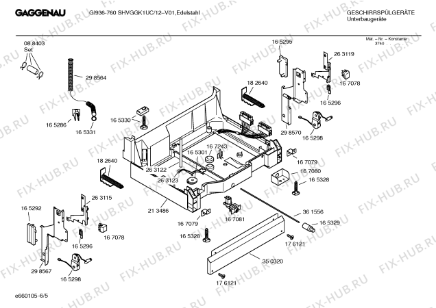 Схема №1 SHVGGK1UC GI936-760 с изображением Модуль для посудомойки Bosch 00265322