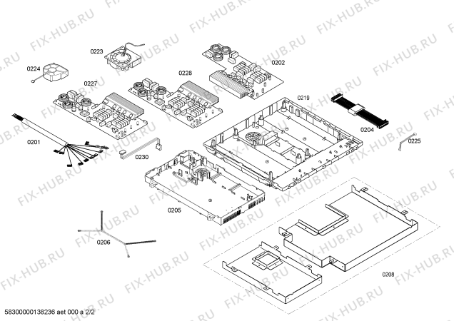 Взрыв-схема плиты (духовки) Siemens EH975MK31E SE.5I.90.TOP.28D.CS.TOP - Схема узла 02