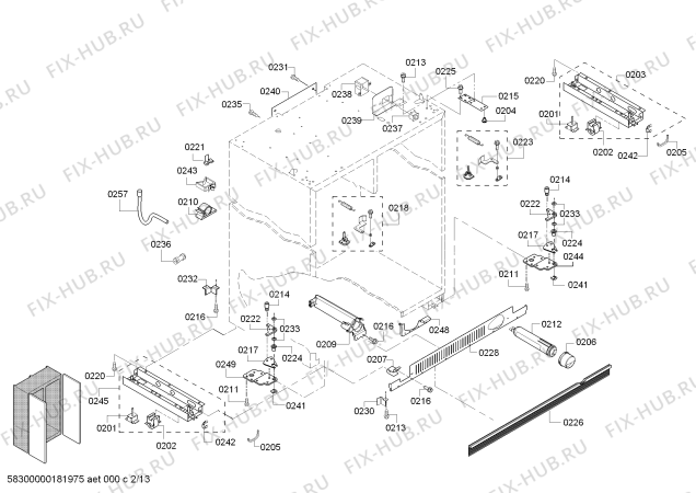 Схема №1 T42BR820NS с изображением Крышка для посудомоечной машины Bosch 11007417