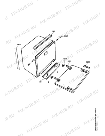 Взрыв-схема посудомоечной машины Aeg F45250VI - Схема узла Accessories