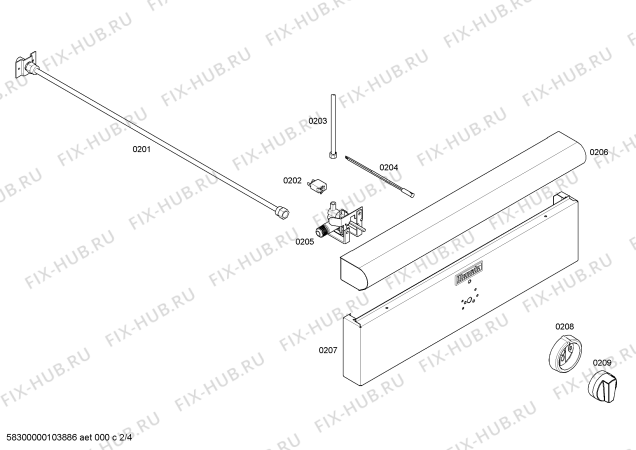 Схема №1 P24GED с изображением Панель для плиты (духовки) Bosch 00439587