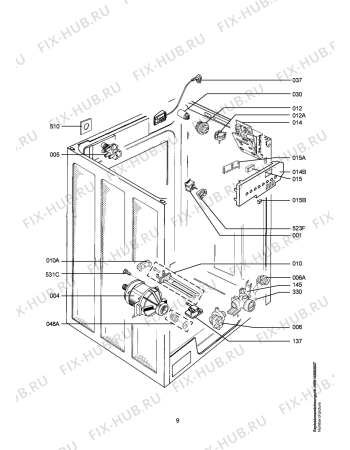 Взрыв-схема стиральной машины Aeg LAV70790 - Схема узла Electrical equipment 268