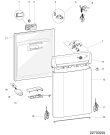 Схема №1 DSRL17B19 (F100777) с изображением Модуль (плата) управления для посудомоечной машины Indesit C00523772
