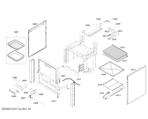Схема №1 PRG304US с изображением Панель для плиты (духовки) Bosch 00143189