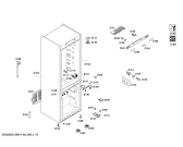 Схема №1 KGN57A60NE с изображением Уплотнитель двери для холодильной камеры Bosch 00247210