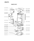 Схема №1 F3097C10/7VF с изображением Спецфильтр для кофеварки (кофемашины) Krups MS-5370299