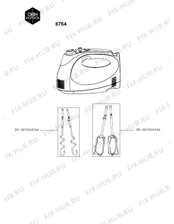 Схема №1 6764 с изображением Взбивалка для электроблендера Seb FS-3072026764