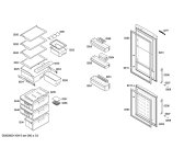 Схема №1 KGS36A90 с изображением Дверь морозильной камеры для холодильника Bosch 00683642