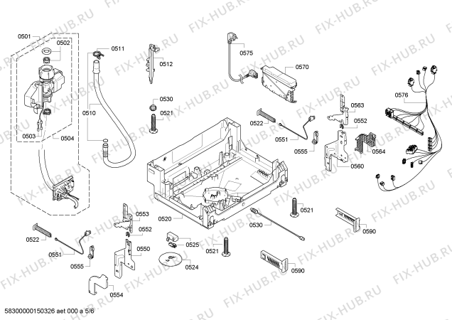 Схема №1 SBIKBM02 с изображением Передняя панель для посудомойки Bosch 00675825