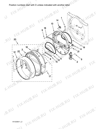 Взрыв-схема сушильной машины Whirlpool 3LCED9100WQ1 (F090177) - Схема узла