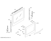 Схема №2 HB06LD13M0 H.LO.NP.L2D.IN.GLASS.ML/.X.E0_TIF/ с изображением Внешняя дверь для духового шкафа Bosch 00775631