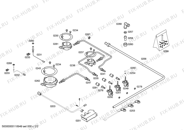 Схема №1 PMD615DPP Bosch с изображением Варочная панель для электропечи Bosch 00219800