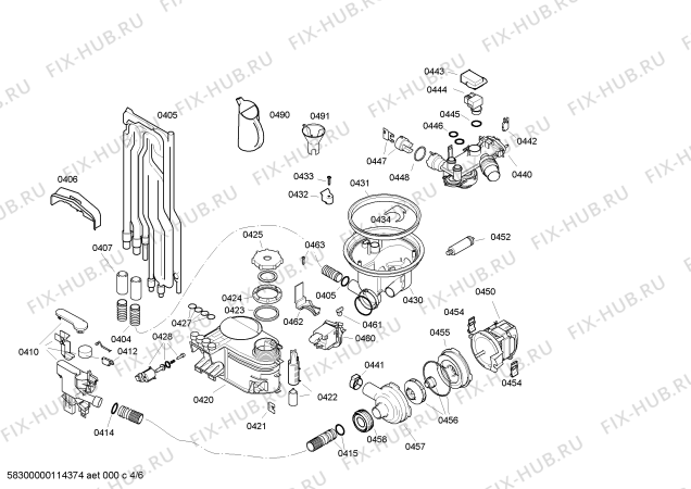 Схема №1 SE5GNF7 с изображением Передняя панель для посудомойки Bosch 00449475