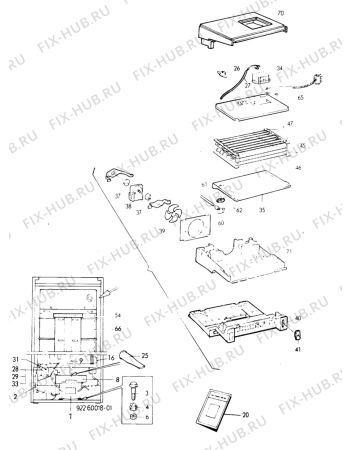 Взрыв-схема холодильника Privileg P3551 - Схема узла C10 Cold, users manual