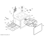Схема №1 B96C43N3MK с изображением Панель управления для плиты (духовки) Bosch 00744842