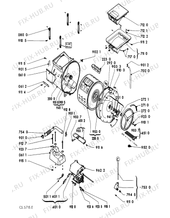 Схема №1 AWG 1030 AWG 030/WP,AWG 1030 с изображением Обшивка для стиралки Whirlpool 481945319808