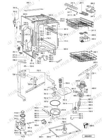 Схема №1 GSIK 6584 BR с изображением Панель для посудомойки Whirlpool 481245373572