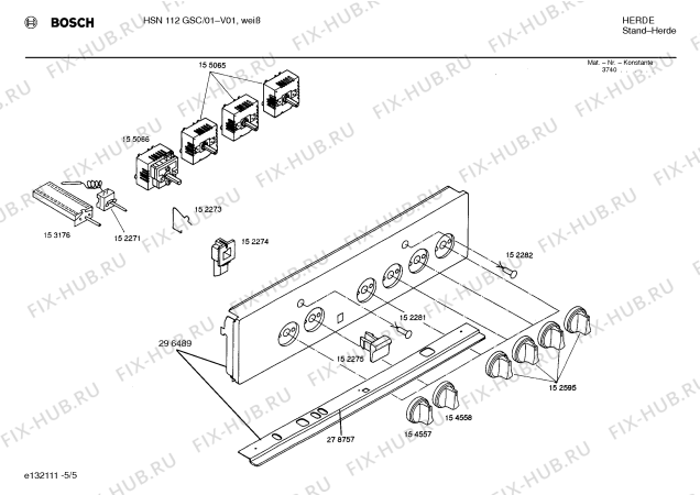 Схема №2 HSN112GSC с изображением Энергорегулятор для плиты (духовки) Bosch 00155065