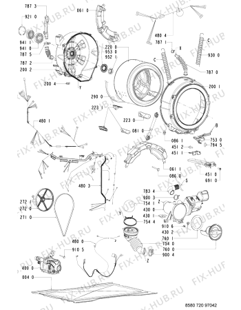 Схема №1 720 BQ/CR с изображением Декоративная панель для стиральной машины Whirlpool 481245217648