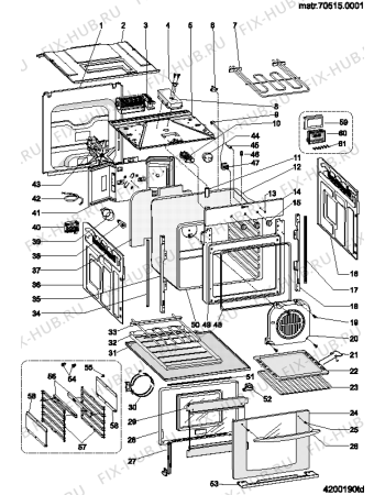 Схема №1 FIE61KIXAUS (F042725) с изображением Наставление для электропечи Indesit C00255745