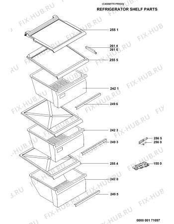 Схема №1 WSF5574 A+X с изображением Дверца для холодильника Whirlpool 481010385495