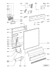Схема №1 GSFP 2958/1 WS с изображением Обшивка для электропосудомоечной машины Whirlpool 481245373332