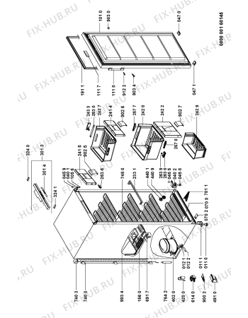Схема №1 GKEA 3450/1/IN с изображением Блок питания для холодильной камеры Whirlpool 481245228757