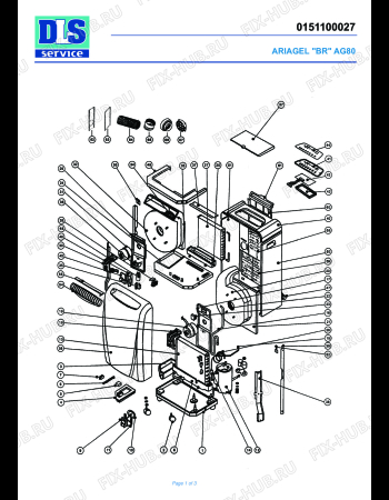Схема №1 CF 1130 с изображением Плата управления для кондиционера DELONGHI NE1042