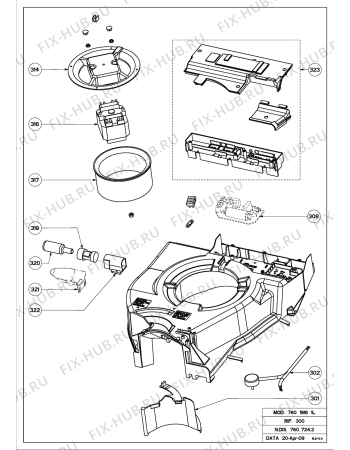 Взрыв-схема вытяжки Beko CFB 6432 X (8904980220) - CFB 6432 X-2