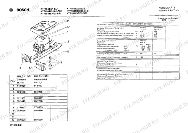 Схема №1 K3121W0GB GB-4214.43US с изображением Переключатель для холодильника Bosch 00031288