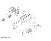 Схема №1 SRU55M08SK с изображением Передняя панель для электропосудомоечной машины Bosch 00449301