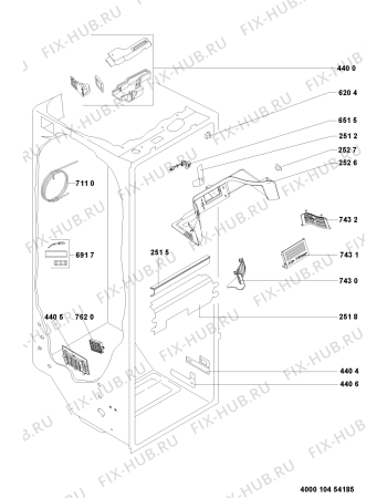 Схема №1 WSE5531 A+XL с изображением Декоративная панель для холодильника Whirlpool 480132101091