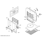 Схема №1 3HF506BP Horno balay poliv.blanco multifuncion с изображением Передняя часть корпуса для плиты (духовки) Bosch 00662426