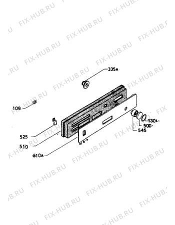 Взрыв-схема посудомоечной машины Zanussi ID5003W - Схема узла Command panel 037