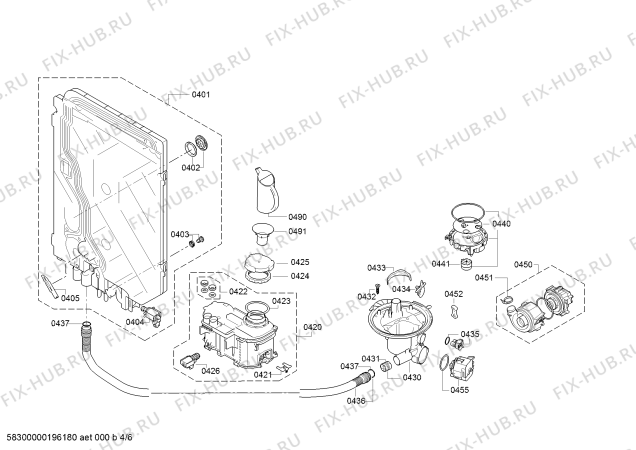 Схема №1 SN36P230EU с изображением Силовой модуль запрограммированный для посудомоечной машины Siemens 12005281