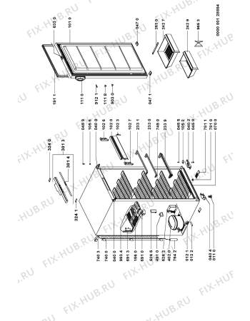 Схема №1 AFE 115/G CV291 с изображением Спираль для холодильника Whirlpool 481253538106