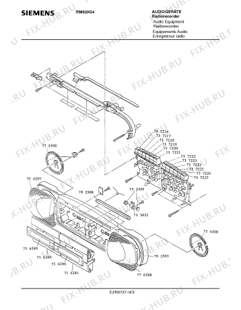 Схема №1 RM920G4 с изображением Переключатель для звукотехники Siemens 00737228